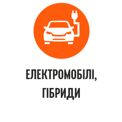 Електромобілі, гібриди
